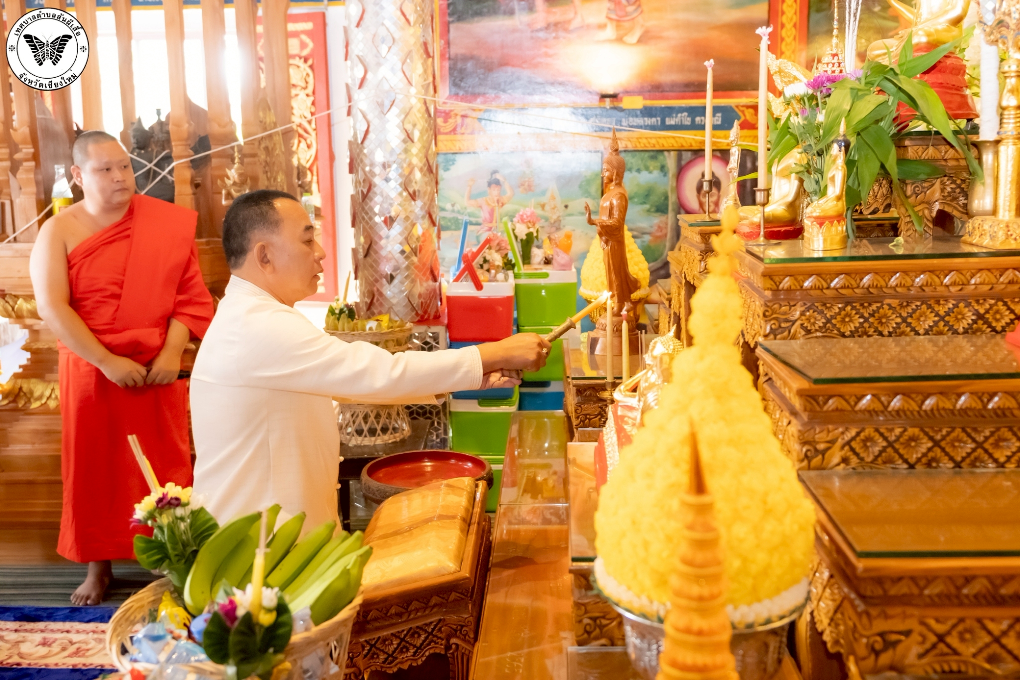 งานประเพณีสรงน้ำพระธาตุ ณ วัดร้องอ้อ